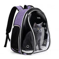 BAGLHER Cat Carrier Backpack Bubble - Fit Up to 18 Lbs - Airline-Approved Dog Backpack Carrier for Small Pets Puppies Dogs Bunny, Space Capsule Dog Carrier Backpack for Travel Outdoor Hiking, Purple - color: Purple