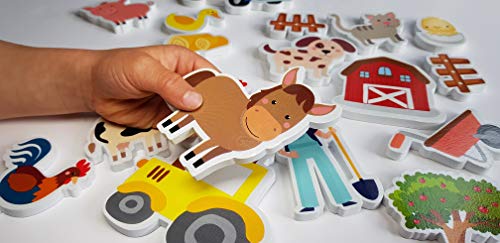 VARUN Buddy & Barney | Farm Bath Time Stickers - Bath Tub Fun for Kids & preschoolers BB146