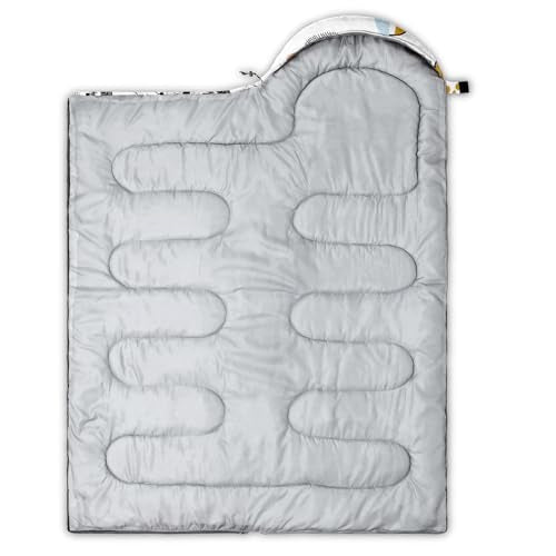 Galaxy Wolf Camping Sleeping Bags Warm & Cool Weather Waterproof Backpacking Blue Purple Starry Sky Sleeping Bag All Seasons Camping, for Adult Kids Boy Girls Camping Gear Equipment, Traveling - color: D-Dog2