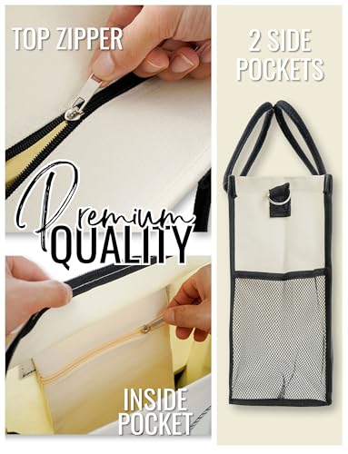 InnoBeta Rat Gifts, Rat Gifts for Women, Tote Bag, with Top Zipper Closure and Shoulder Strap for Birthday, Mother's Day, Christmas
