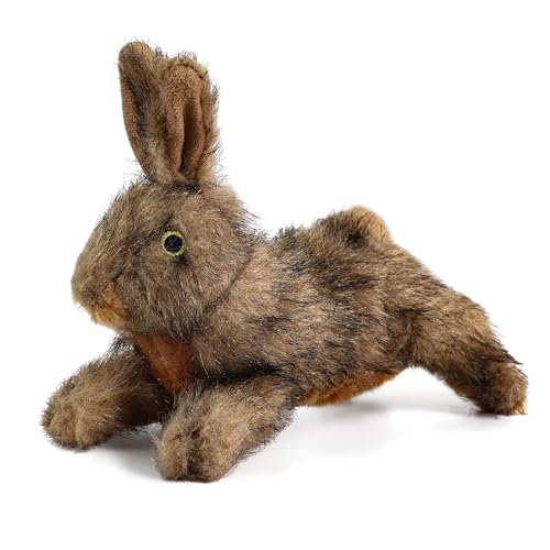 ALL FOR PAWS Squeaky Dog Toys, Dog Stuffed Animal Toys, Plush Toy for Small Medium Large Dogs, Puppy Chew Toy with Squeaker, Brown Rabbit-S | Plush Toy for Small Medium Large Dogs, Puppy Chew Toy with Squeaker, Brown Rabbit-S - size: Small (Pack of 1)