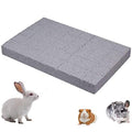 Hamiledyi Rabbit Scratch Foot Pads Bunny Grinding Claw Pad 1 PCS Natural Small Animal Hamster Lava Stone for Teeth Grinding Rabbit Scratching pad Chew Toy for Guinea Pig Rat Gerbil Chinchilla Hedgehog - color: White-1PCS