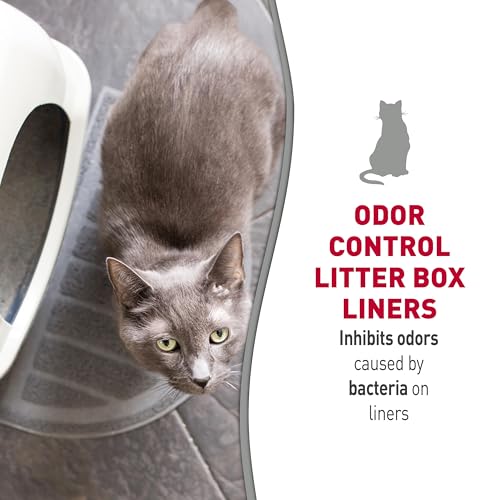 Nature's Miracle Odor Control Cat Litter Box Liners, Jumbo, 27 Count | Fits Most XL & Jumbo Multi-Cat Litter Boxes, Antimicrobial Protection Inhibits Odors, Easy-Pull Drawstrings For Quick Cleanup