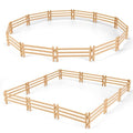 24PCS Farm Animal Toys Corral Fence for Kids Age 3-5 5-7 4-8 Years Olds Boys Girls, Educational Farm Animal Cake Toppers for Toddlers 3 4 5 6 7 8 9 10 - style: Yellow 24PCS