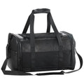 Fashion Leather Dog Carrier, Airline Approved Cat Carrier Soft Sided Pet Bag Carrier Purse for Puppy Kitten Small Animals Black - color: Black