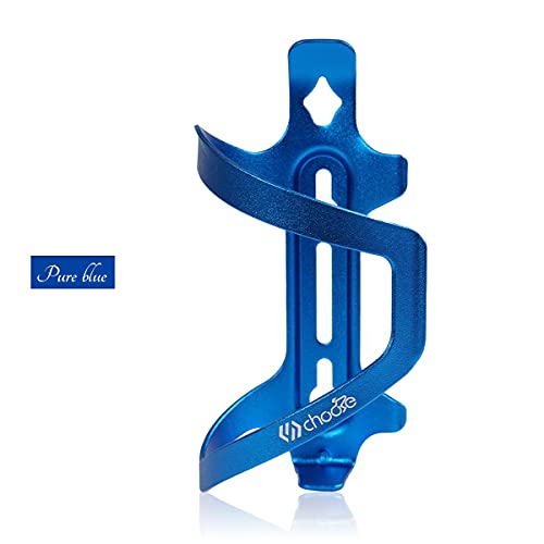 Chooee Bike Water Bottle Holder Aluminum, Bicycle Water Bottle Cage for Road Bikes Mountain Bikes Blue 2-Pack - color: Blue