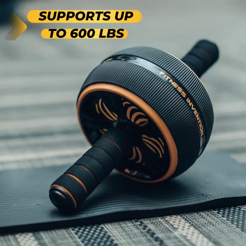 Ab Roller Wheel - Ab Wheel Roller & Knee Mat - Rueda Para Abdominales - Abdominal Wheel - Abs Roller for Men & Women - Home Gym Equipment