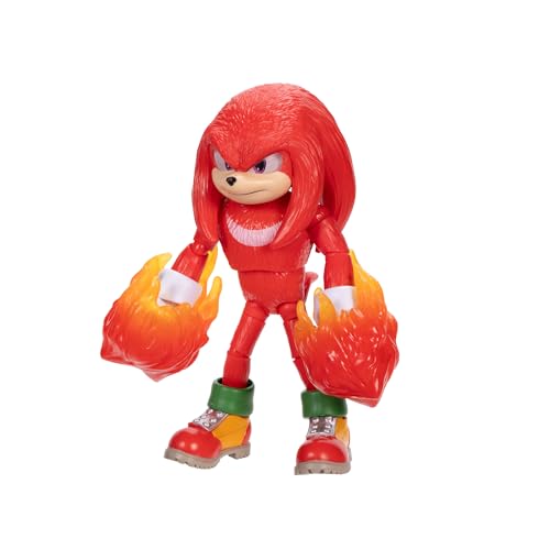 Sonic 3 The Hedgehog The Movie - 5" Knuckles Action Figure - Articulated Figure - Jakks Pacific - color: Knuckles