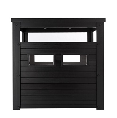 New Age Pet ECOFLEX Litter Loo Standard & Jumbo Sizes, 4 Colors, Moisture and Odor Resistant Enclosure & End Table, No‑Tools Assembly, 10 Year Warranty, Espresso Black, Jumbo - color: Black, size: Jumbo