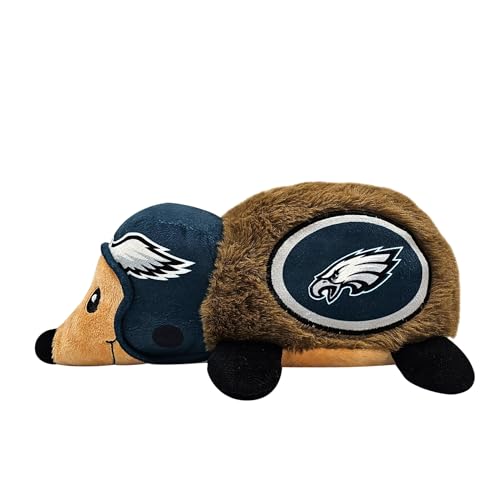 NFL Philadelphia Eagles Plush Hedgehog Toy for Dogs & Cats, Cool Soft Pet Toy for Fun and Interactive Play, Dog Chew Toy with Squeaker, Licensed Hot Pet Toy - color: Philadelphia Eagles