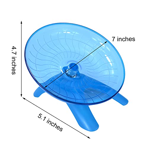 Wontee Hamster Water Bottle Water Dispenser Hamster Silent Exercise Running Wheel for Dwarf Hamsters Gerbil Mice (Blue, 125ML) - color: Blue, size: 125ML
