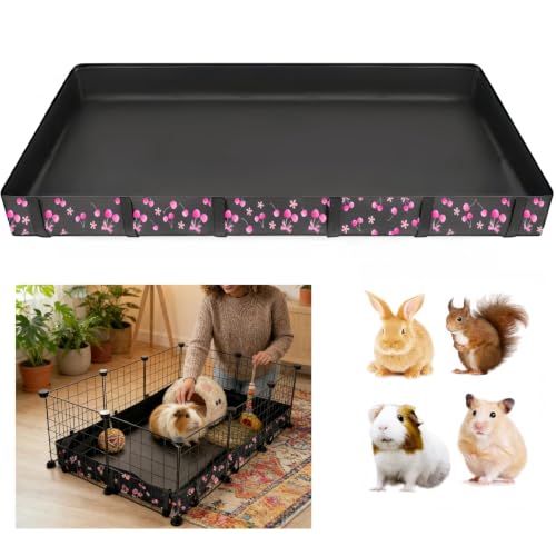 DZWLKJ Waterproof Guinea Pig Cage Liner,Washable Tarp Bottom Base,Cherry Graphic,24"x36", Reusable for Rabbit, Chinchilla, Hedgehog, Ferret & Other Small Animals. - size: C&C 2x3(24x36 inches)
