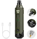Casfuy 6-Speed Dog Nail Grinder - Newest Enhanced Pet Nail Grinder Super Quiet Rechargeable Electric Dog Nail Trimmer Painless Paws Grooming & Smoothing Tool for Large Medium Small Dogs (Army Green) - color: Army Green