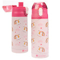 Bentology Stainless Steel 13 oz Unicorn Insulated Water Bottle for Girls – Easy to Use for Kids - Reusable Spill Proof BPA-Free Water Bottle | Double Wall Insulated, Spill Proof Lid W/Built-in Straw- Keep Liquids Hot or Cold- Easily Fits in Lunch Boxes &