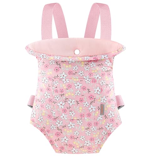 GAGAKU Baby Doll Carrier for Little Girls, Reborn Doll Accessories for Toddlers 3+ Years Old, Kids Toy Baby Dolls Carrier - Pink - Helleborus - color: 5_helleborus