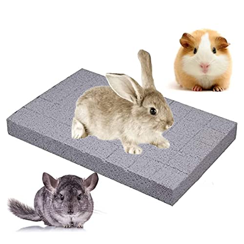 Litewoo Hamster Chew Toy Pets Grinding Teeth and Claws Lava Pumice Stone Rabbit Foot Pad for Guinea Pig Ferret Hedgehog Gerbil Bunny Rat Cage Accessories (A)