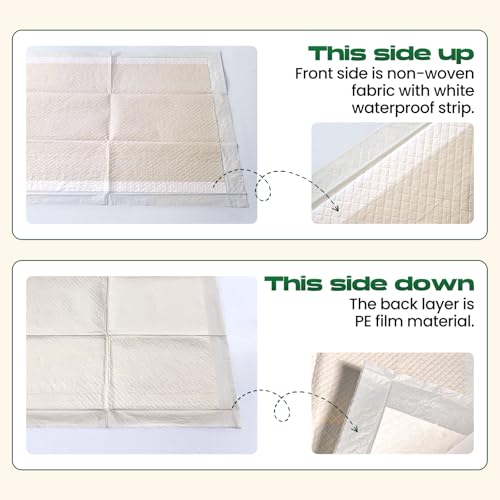 Bamboo Small Puppy Pads Pee Pads for Dogs 22"x22" 30 Count | Training Pads Deodorizing Leakproof Quick Drying Dog Pee Pads Super Absorbent Disposable Puppies - size: 22 x 22 inches (30 Count)