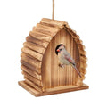 Bird House for Outside Hanging Natural Wooden Birdhouse | 6.3 * 4.7 * 7.4 inch Hanging Bird House for Bluebird Humming Finch Cardinal Wren