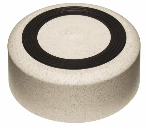 Loving Pets - Dolce Bamboo - Eco-Friendly Pet Bowls & Dishes for Dog, Cats, Puppy Food and Water Dish -Sustainable and Dishwasher Safe, Made with Real Bamboo (Medium, Oat-Beige) - color: Oat Beige, size: Medium Dish