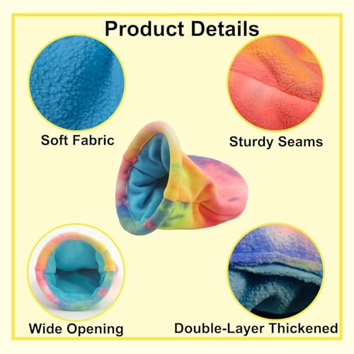 kathson Guinea Pig Snuggle Sack, Soft Fleece Sleep Sacks Large Guinea Pig Hideout Small Animal Hideout Pet Sleeping Bag for Hamster Rat Chinchilla Ferret, 2pcs (Pink) - color: Pink