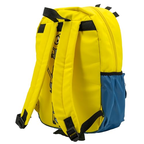 AI ACCESSORY INNOVATIONS Despicable Me Minions Backpack for Boys & Girls, Kids 16 Inch Schoolbag with 3D Features, Yellow - style: Minions
