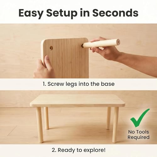 Hamster Platforms, 2 Pcs Wooden Hamster Stand and Table, Modular Playground & Hide for Hamster Cage Accessories for Dwarf Syrian Hamsters Gerbils Mice Degus Small Pets - color: 2 Pcs