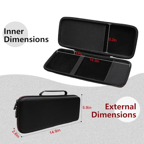 LTGEM Case for Logitech Pebble 2 Combo K380s Keyboard and M350s Mouse | Hard EVA Shell, Water-Resistant, Shock Protection, Scratch-Resistant Interior, Portable Travel Storage Case Only