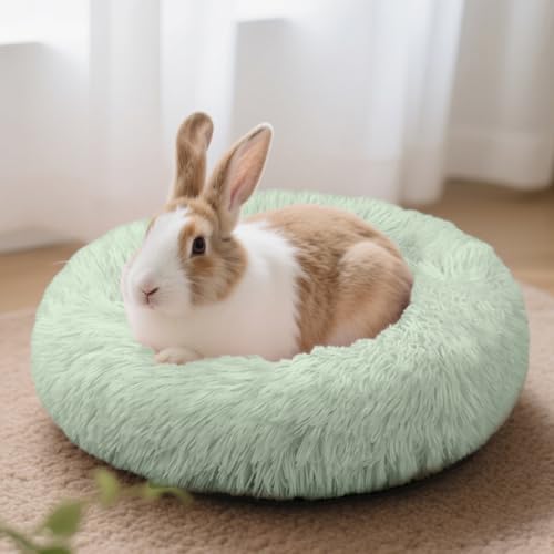 Bunny Bed Large Rabbit Hideout Soft & Comfortable | Small Animal Bedding, Cozy Bed Mat, Warm Hideaway, Cage Accessories for Guinea Pig - color: Green