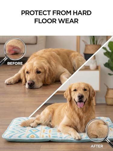 Cooling Mat for Dogs,Stylish Patterns,Self Cooling Indoor Outdoor | Instant Cooling,No Gel,100%Non-Toxic,Claw-Proof,Anti-Slip,Washable,for dog creat,dog bed,Bohemia XL - color: Bohemia, size: 43"x32"(X-Large)