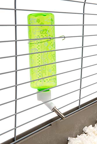 Lixit® Critter Bright Water Bottles for Hamsters, Rabbits, Chinchillas, Ferrets, Guinea Pigs and Other Small Animals - Made in USA (Blue (Pack of 1), 16 Ounce) - color: Blue (Pack of 1), size: 16 Ounce