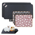 LUFTPETS Guinea Pig Cage Liners 5 Pcs, Washable Midwest Pads & Fleece Mats | 2 Absorbent Bunny Pee Pads 47x24, 3 Fleece Blankets. Hay Shakes Off. Non-Slip. Waterproof Rabbit Bedding - size: Midwest 5 Pack