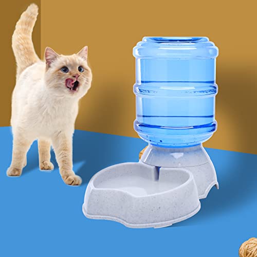 Pet Water Dispenser Automatic for Dogs Cats, BPA-Free, Gravity Refill, Self Feeding for Small Medium Pets Puppy Kitten Rabbit - 1 Gallon (Waterer) - size: Waterer
