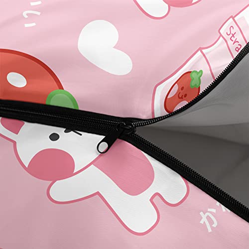 QOOMO Camping Sleeping Bags,3 Season Warm & Cool Weather,Lightweight,Waterproof Sleeping Bags for Adults & Kids,Traveling,and Outdoors,Camping Gear Equipment - color: Kawaii Rabbit 2