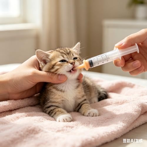 Newborn Puppy Kitten Feeding Kit, Pet Nursing Bottle Feeder Set with Syringes (5/10/12ml), Nipples, Cleaning Brush, Measuring Cup, Complete Nursing Supplies for Small Animals, Puppies, Kittens, Rabbits, Squirrels