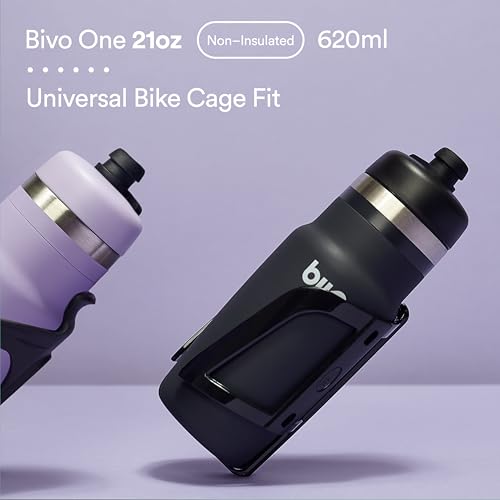 Bivo One 21oz Non Insulated Stainless Steel Bike Water Bottle - Lightweight for Cycling, Travel, Kids - No Plastic Taste, Fits Most Cages, Dishwasher Safe - (True Blue) - color: True Blue