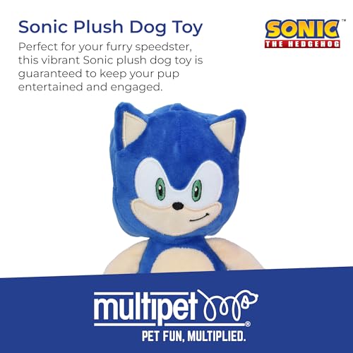 Multipet Sonic Plush Dog Toy