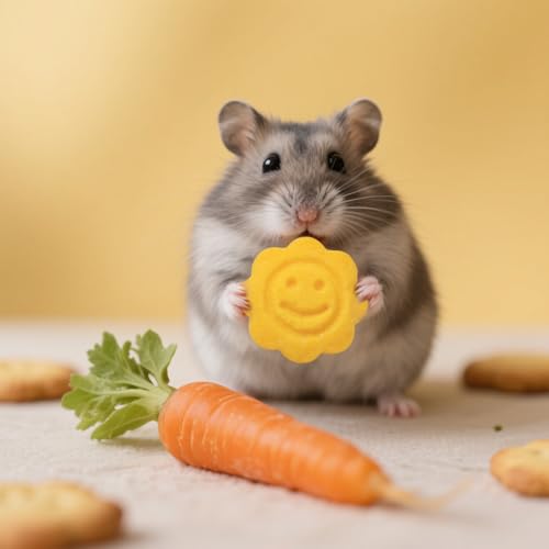 Abizoo 3 Vegetable Chews Treats: Grain Free Natural Snacks with Beet, Carrot, Spinach for Hamsters, Rabbits, Guinea Pigs & Gerbils Crunchy for Digestive Support & Dental Health 1.76oz/50g