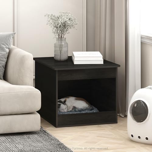 Furinno Peli Top Opening Litter Box Enclosure, Americano | Litter Box Furniture, Wooden Pet House, Easy Assembly, for Living Room - color: Americano, size: Top Opening