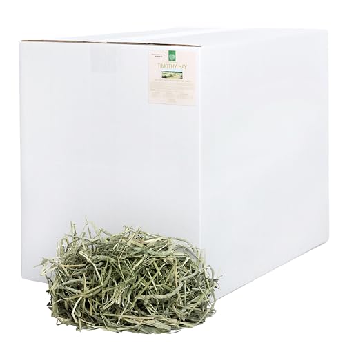 Small Pet Select 1st Cutting Timothy Hay for Rabbits & Guinea Pigs, 40 lb | High Fiber Natural Hay, Grown in USA, Long Coarse Strands for Dental Wear, For Chinchillas, Hamsters, Bunnies & Small Pets - size: 40 Pound (Pack of 1)