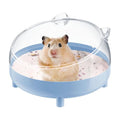 Pawfly Hamster Sand Bath Container, Hamster Sand Bath Box, Hamster Bathtub, Hamster Bathroom, Hamster Toilet, Plastic Dust Bath for Dwarf Hamsters, Syrian Hamsters, Mice, Gerbils & Small Animal, Blue - color: Blue
