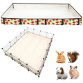 Guinea Pig Cage Liner，Washable Waterproof Oxford Cloth Cage Liners for Small Animals,Hamster Chinchilla Hedgehog Rabbit and Other Small Animals Not Include Cage(48x60 inches) - size: C&C 4x5(48x60 inches)