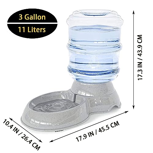Automatic Dog Water Dispenser, 3 Gallon| 11L Gravity Automatic Pet Water Dispenser Station, Pet Waterer for Dogs and Cats, Large Capacity Water Feeder