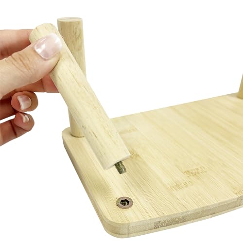 Exotic Nutrition Corner Riser Platform - Durable Wooden Platform for Small Animals Such as Hamsters, Degus, Gerbils, Rats and mice