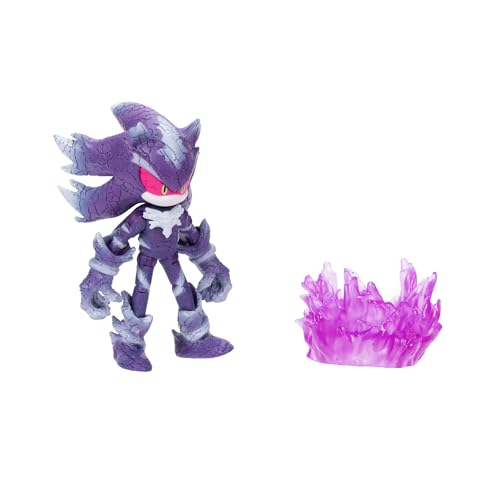 Sonic the Hedgehog 4-inch Mephiles the Dark Action Figure with Purple Mist Base Accessory. Ages 3+ (Officially Licensed by Sega)