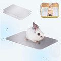 Rabbit Cooling Pad, 11.8x7.9 IN Hamster Cooling Mat Pet Cool Plate for Rabbit Bunny Hamster Guinea Pig & Other Small Pets Stay Cool This Summer - Bite Resistance Pet Cooling Pad Ice Bed (2PCS) - size: 2 PCS