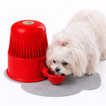 Pet Water Dispenser for Dogs and Cats, 67.6 oz – Gravity-Fed Water Bowl for Clean Drinking, Prevents Wet Fur, BPA-Free Polypropylene, Vida Mansa (Opaque Red) - color: Opaque Red