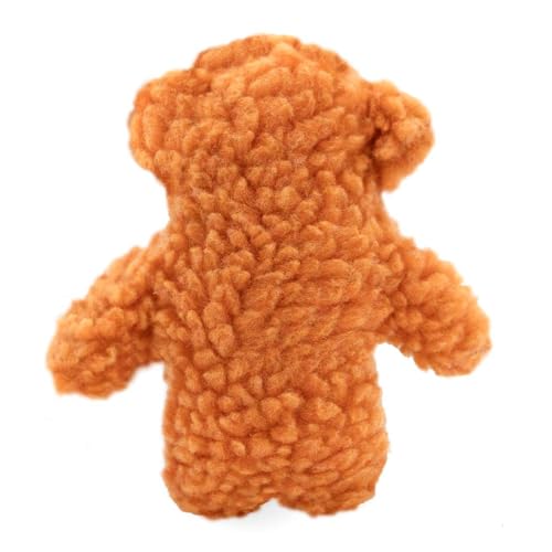 Jeffers Pet Plush Dog Toy with Squeaker, Fuzzy Bear 5" - Soft Crinkle Fabric, Safe & Durable, Healthy Fun for Small & Medium Dogs, Interactive Play, Fetch, Tug - Best Gift for Active Games - color: Blue Bear