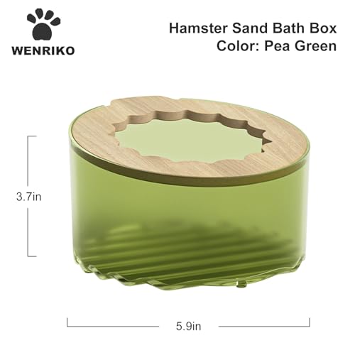 Hamster Sand Bath Box, Small Animal Bathroom, Easy to Clean Bathtub, Cage Accessories for Dwarf and Syrian Hamsters, Gerbils - color: Green