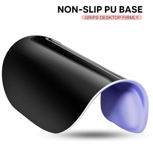 JIKIOU Ergonomic Mouse Pad with Gel Wrist Rest 2Pack, Portable Small Purple | Upgraded-Prevent Gel Leakage, Ergonomic Design for Pain Relief, Cooling Gel filled, Smooth Lycra Surface, Non-Slip PU Base - color: 09Purple