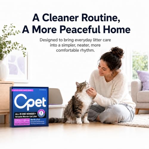 OPET Mixed Tofu Bentonite Multi-Cat Cat Litter 18LB, Strong Fast Clumping Kitty Litter, 99.9% Dust Free & Low Tracking, High Absorbent & Odor Control, Natural Pet Litter (Fresh)